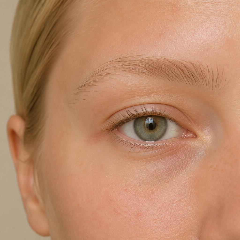 Voor: Wenkbrauwen voor en na een classic brow tinting
