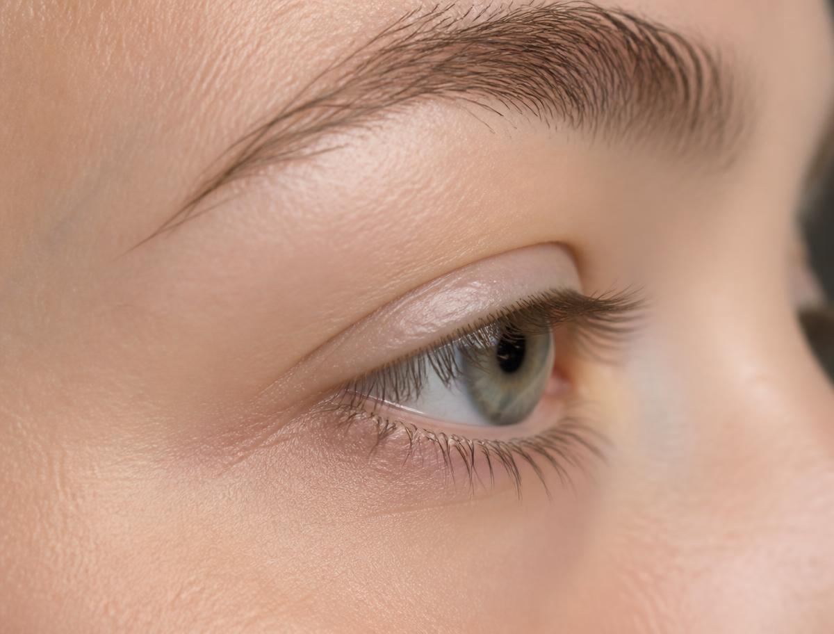 Voor: Wimpers voor en na een lash lift met tinting