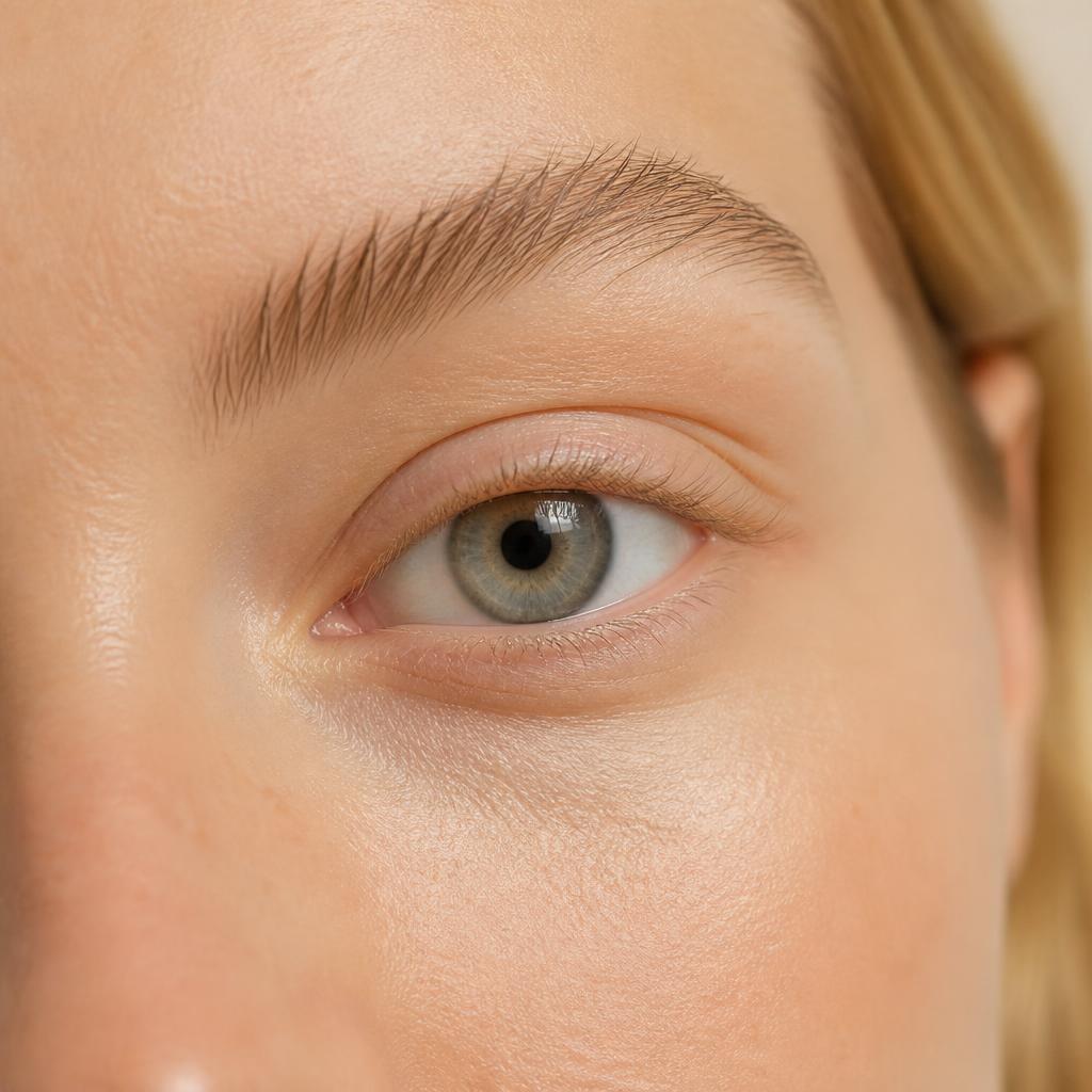 Voor: Wimpers voor en na een lash tinting